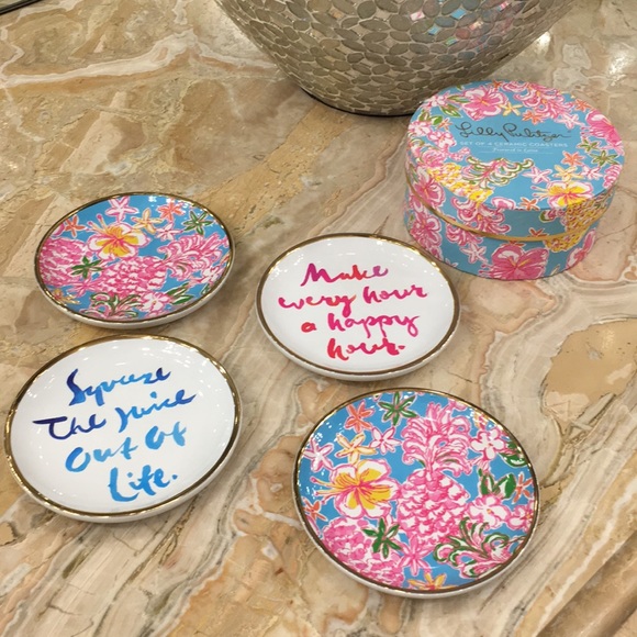 Lilly Pulitzer Accessories - NWT brand new Lilly Pulitzer ceramic coasters